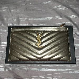 Saint Laurent Monogram Matelasse Bill Pouch